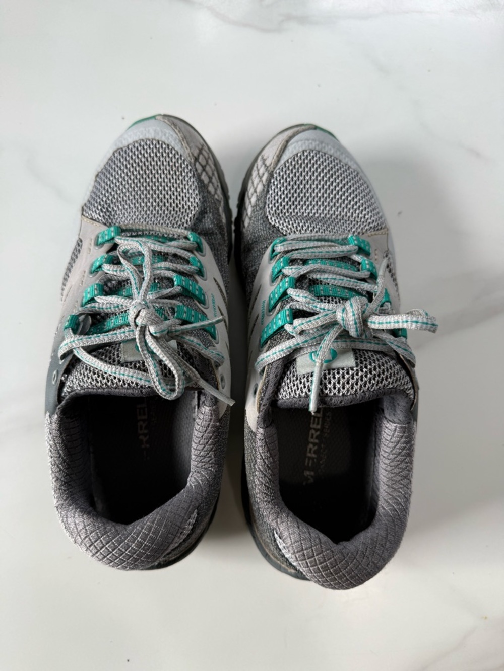 Merrell Gray & Teal Outdoor Trail Sneakers - Picture 4 of 12